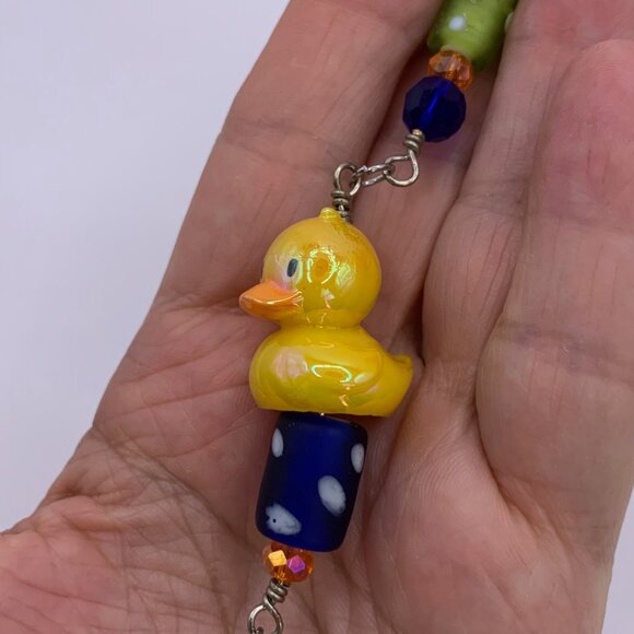 Cat In Rain Duck Car Rearview Mirror Suncatcher Prism Charm Gift Handmade CC110 - Picture 4 of 6